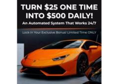 Just $25, you can plug into a proven, automated system designed to help you earn up to $500 a day